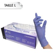 Gants Nitrile Violet Wave L