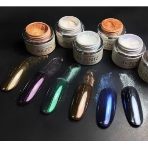 Pearlescent Powder Silver AKZENTZ