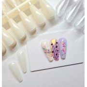 Capsules Nail Art Coffin Clear (x240)
