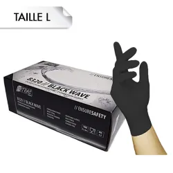 Gants Nitrile Black Wave L