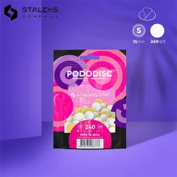 Recharge Pododisc S feuilles blanches grain 240 (50pcs) Staleks