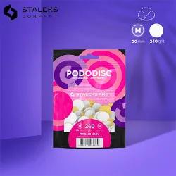 Recharge Pododisc M feuilles blanches grain 240 (50pcs) Staleks