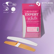 Limes Souples Jetables Blanches Halfmoon Grain 180 (30pcs) Staleks