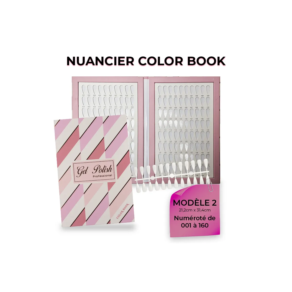 Nuancier Color Book Modèle 2 160pcs