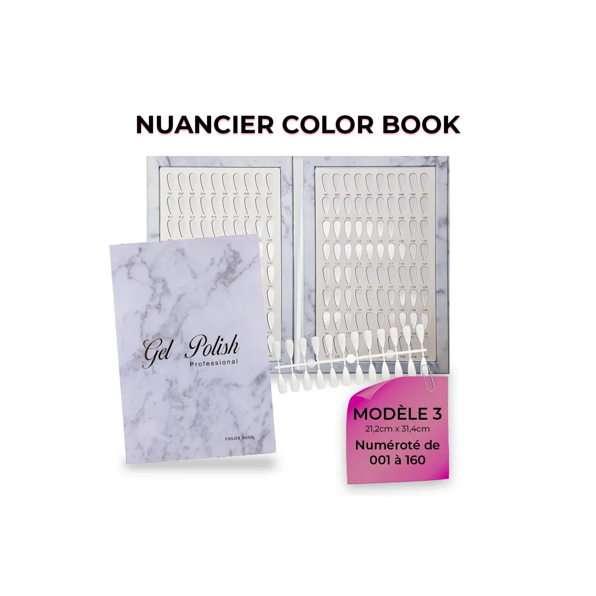 Nuancier Color Book Modèle 3 160pcs