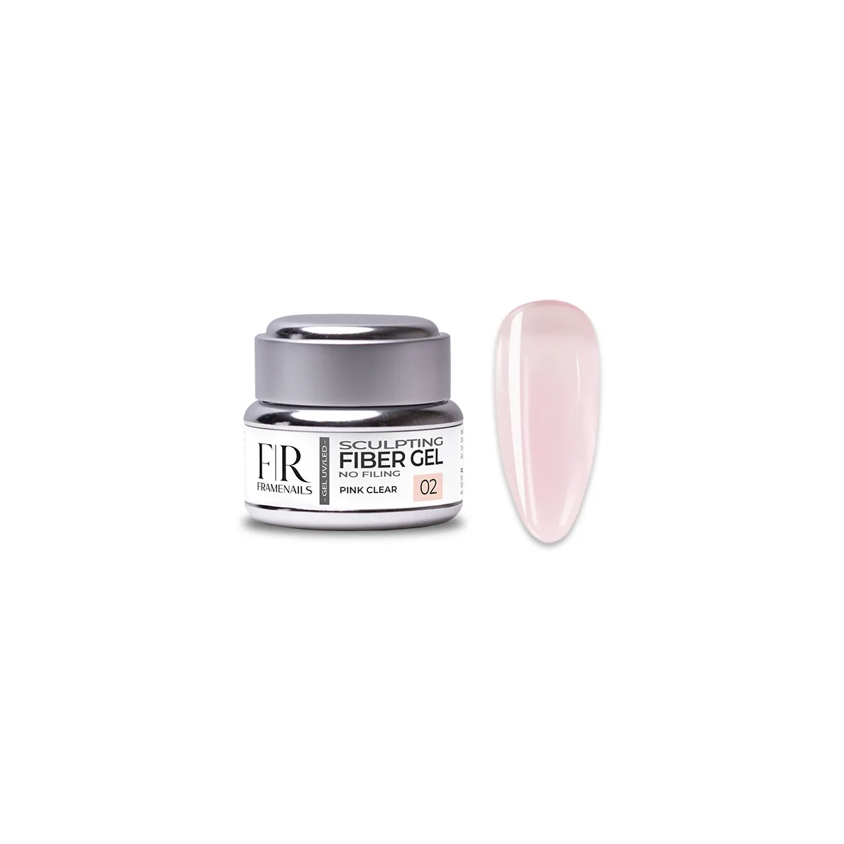Gel Sculpting Fiber Pink Clear 02 15g