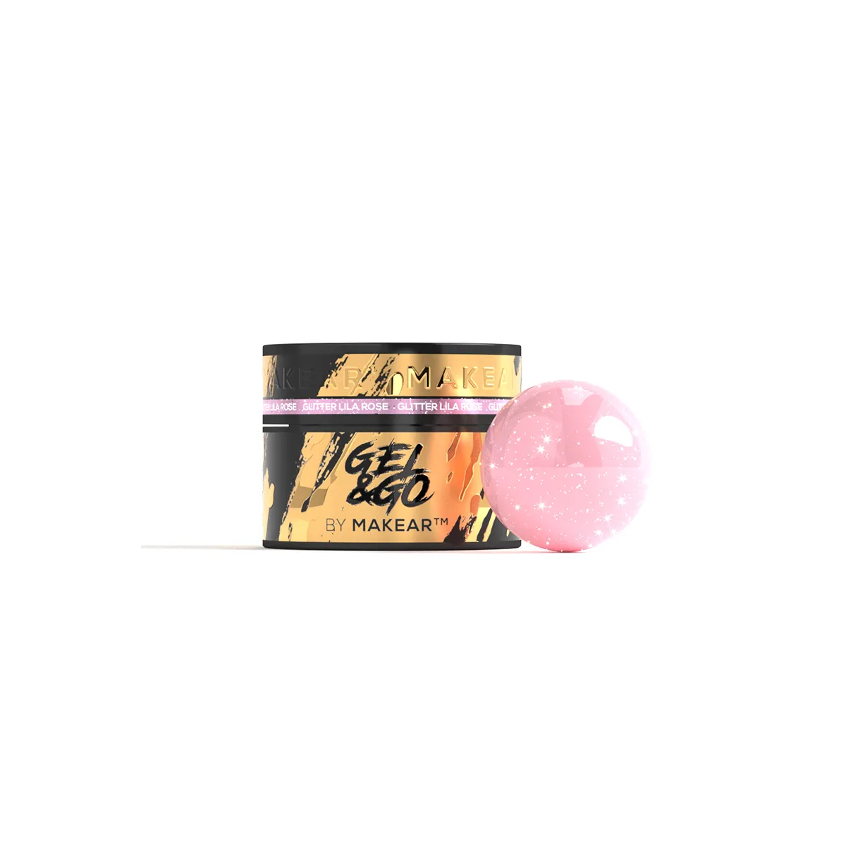 Gel&Go GG24 Glitter Lila Rose 50ml