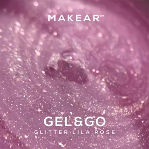 Gel&Go GG24 Glitter Lila Rose 50ml
