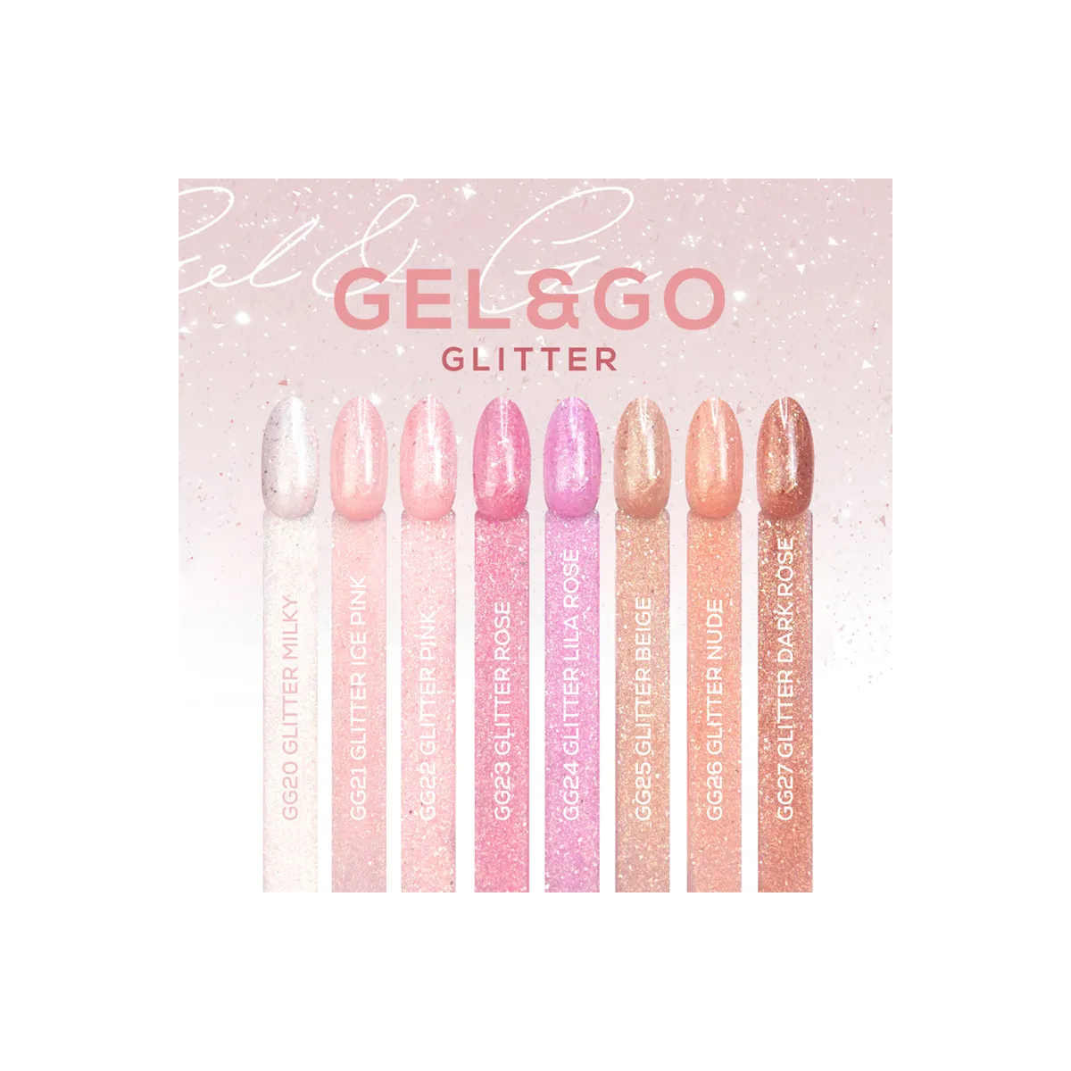 Gel&Go GG23 Glitter Rose 15ml