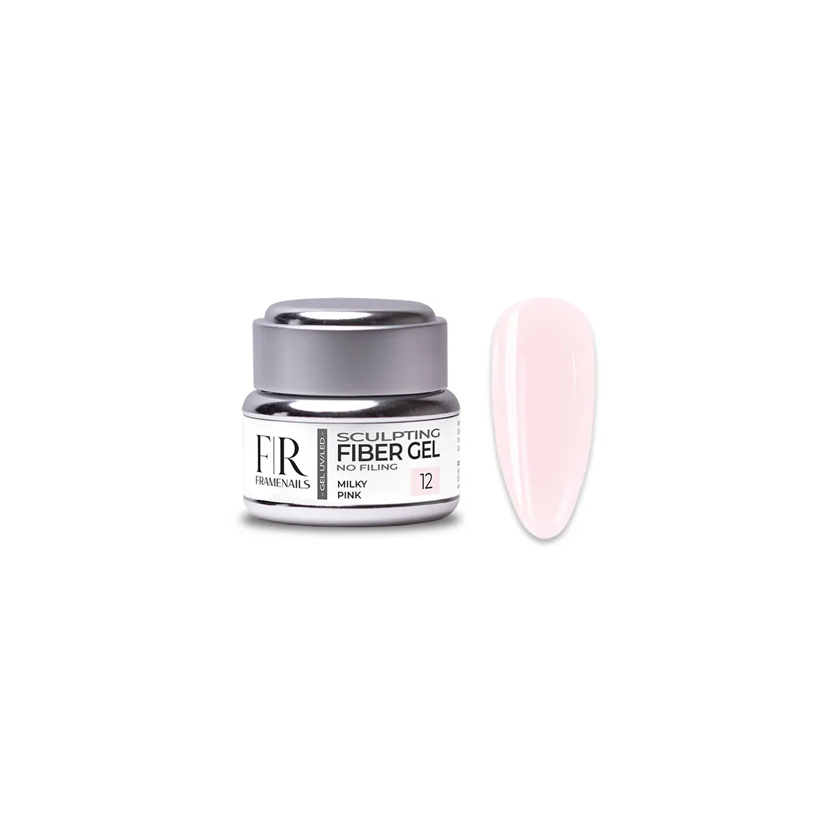 Gel Sculpting Fiber Milky Pink 12 15g