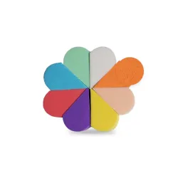 Eponge Latex Flower Multicolor (8pcs)
