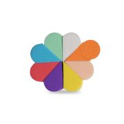Eponge Latex Flower Multicolor (8pcs)