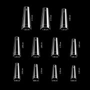 Coffin Tips Clear (boite 550pcs)