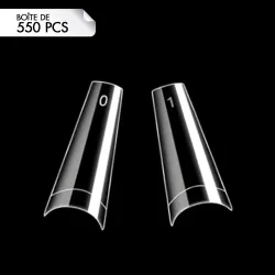 Coffin Tips Clear (boite 550pcs)