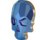 Skull Flat Back Crystal Metallic Blue (2pcs)