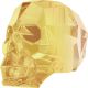 Skull Bead Crystal Metallic Sunshine (l'unité)