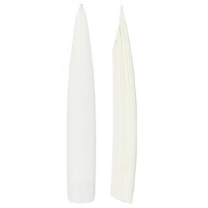Capsules Nail Art Stilet White (10pcs T0-T9)