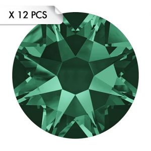 Strass SS30 Emerald (12pcs)