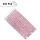 Repousses Cuticules Plastique Glitter Pink x50