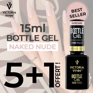 Pack Promo Bottle Gel Naked Nude 15ml 5+1 Offert