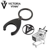 Shopping Cart Keychain Black Victoria VYNN