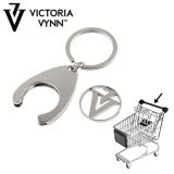 Shopping Cart Keychain Silver Victoria VYNN