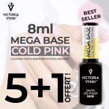 Promo Mega Base Cold Pink 8ml 5+1 Offert