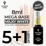 Promo Mega Base Milky White 8ml 5+1 Offert
