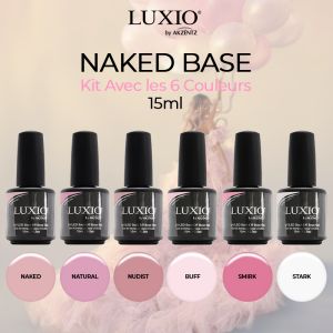 Kit Luxio Collection Naked Base 6x15ml (5+1 Offert)