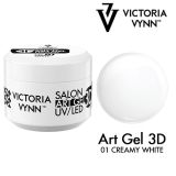 3D Art Gel 01 Creamy White