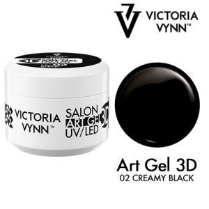 3D Art Gel 02 Creamy Black