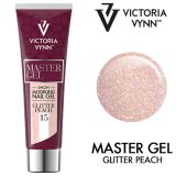 Master Gel Glitter Peach 15 VV 60g