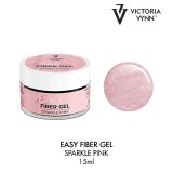 Easy Fiber Gel Sparkle Pink 15ml