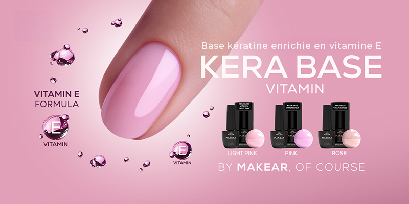 Kera Base Vitamin de Makear : base 2-en-1 fortifiante et colorée FRAMENAILS